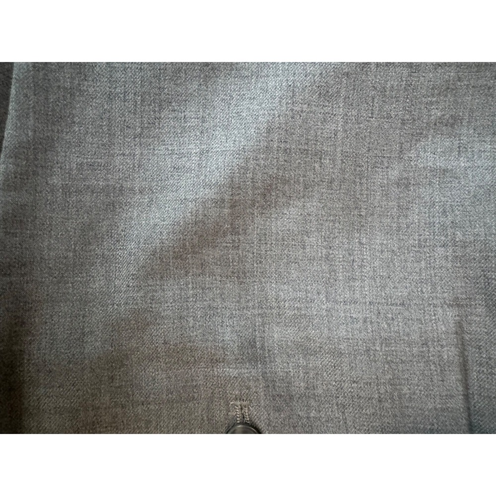 L.L. Bean Dress Pants Mens 44x29.5 Gray Wool Flat Front Classic Fit Men - Picture 5 of 5
